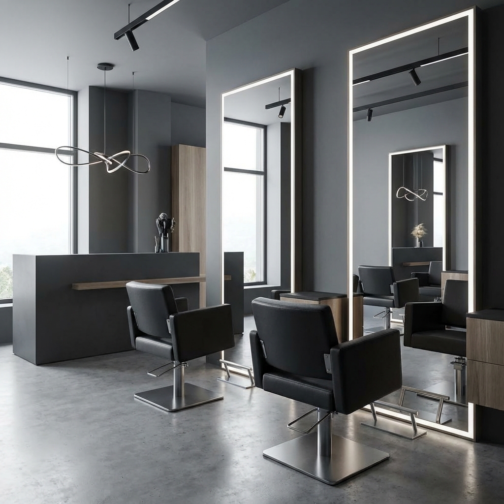 Modern salon interior